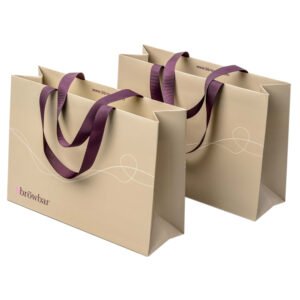 Custom shopping bags-Full color print custom luxury paper bags