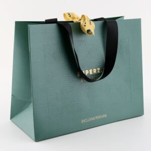 Custom paper bags-Custom luxury paper bags -Custom gift packaging paper bags with ribbon handles