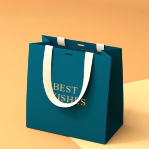 Custom paper bags-Best Wishes colorful custom paper bags-Custom luxury paper bags