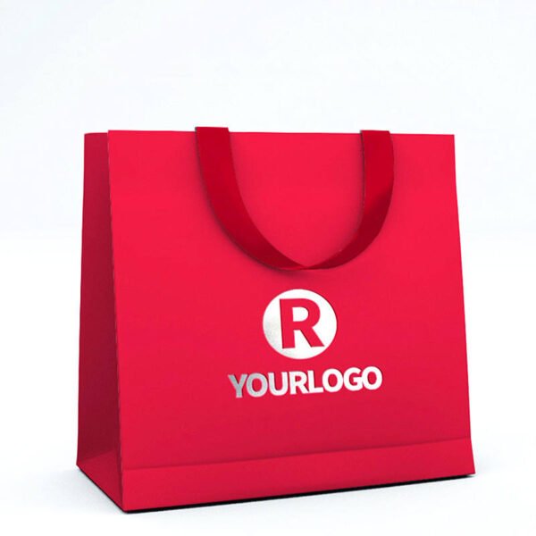 主图_005 Custom shopping bags-Custom gift packaging paper bags with ribbon handles-Custom boutique shopping luxury paper bags