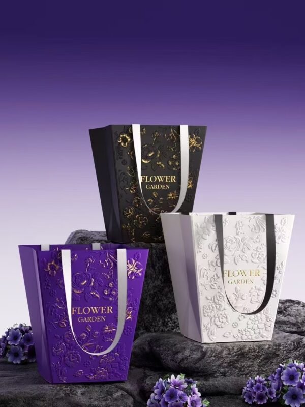 Custom paper bags-Custom flower paper bags