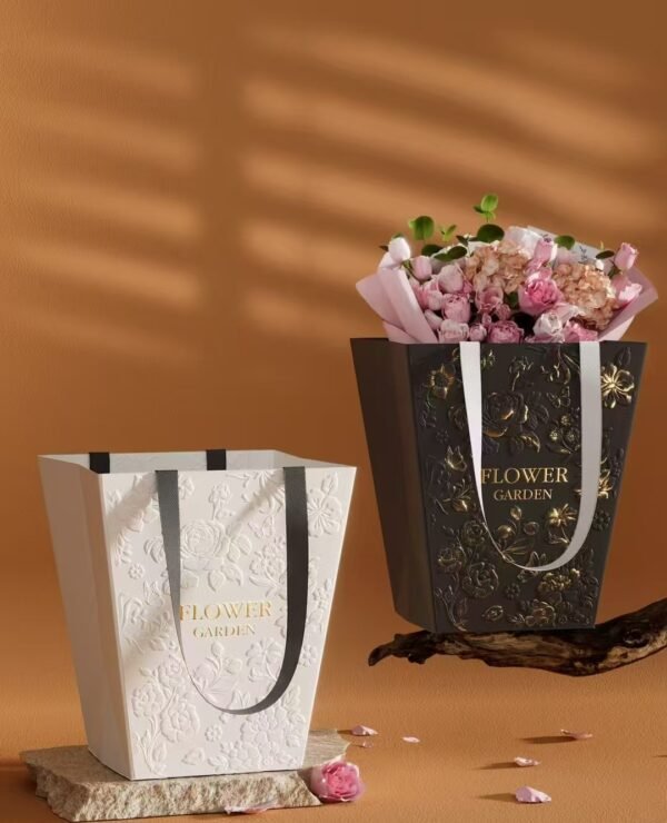 Custom paper bags-Custom flower paper bags