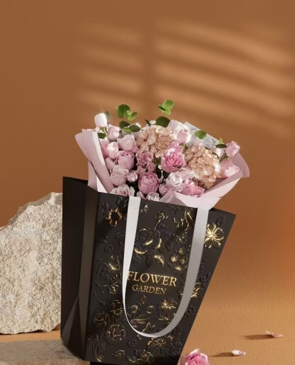 Custom paper bags-Custom flower paper bags