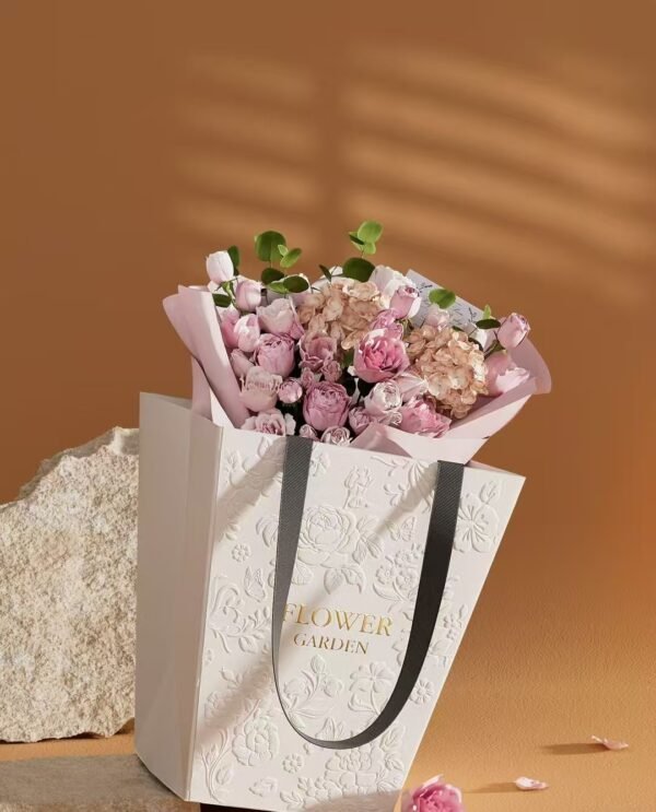 Custom paper bags-Custom flower paper bags
