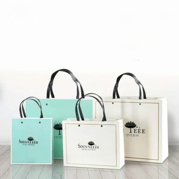 Custom paper bags-Custom shopping bags-custom multi-color print gift paper bags