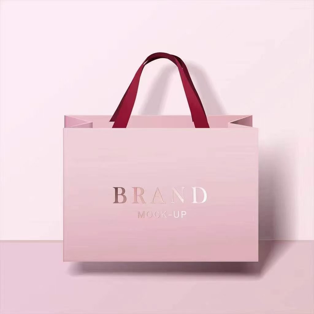 Custom paper bags-Custom shopping bags-custom multi-color print gift paper bags